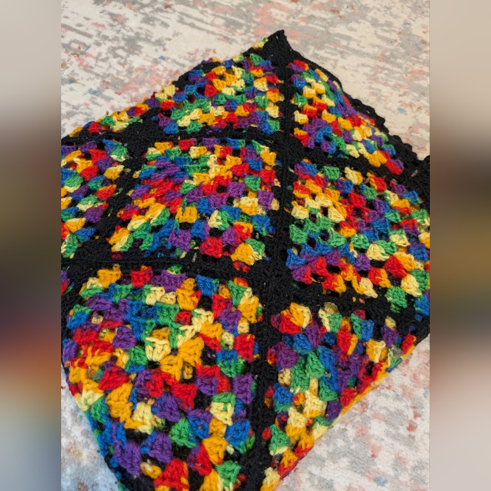 Granny Square Afghan Blanket